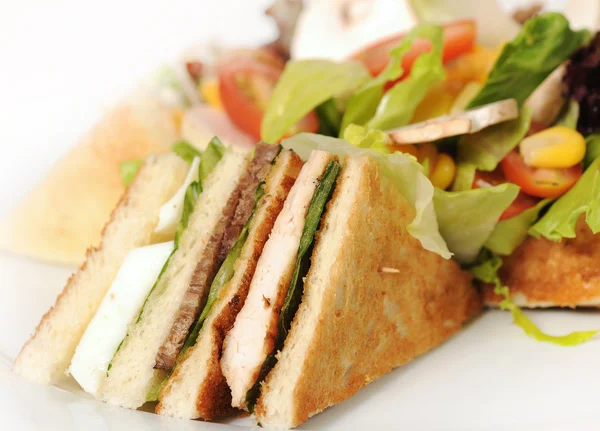 Chicken club sandwich — Stock Photo, Image