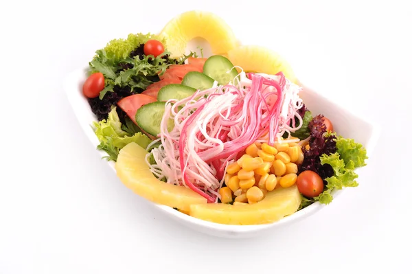 カニのサラダと野菜 — ストック写真