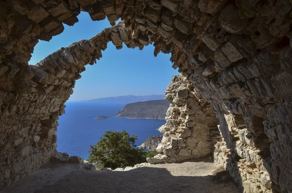 Widok na Rodos, Grecja — Zdjęcie stockowe