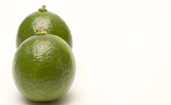 Limas aisladas sobre fondo blanco — Foto de Stock