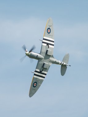 Spitfire in flight clipart