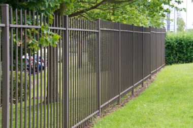 Metal fence clipart