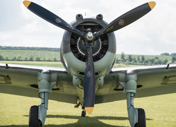 Propeller of vintage aircraft — Stock Photo, Image