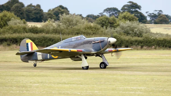 Old Warden 3Rd July 2022 Iconic Vintage Hawker Hurricane Fighter — стоковое фото