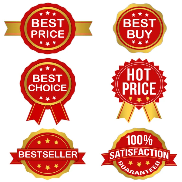 1 (altın vektör rozetleri ayarla)