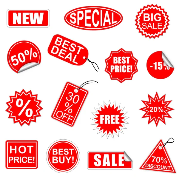 Set di elementi di vendita vettoriale 1 — Vettoriale Stock