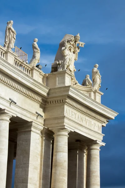 Colonnato di Piazza San Pietro — Foto Stock