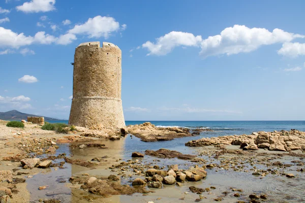 Orologio Fronte Mare Sardegna Posada Italia — Foto Stock