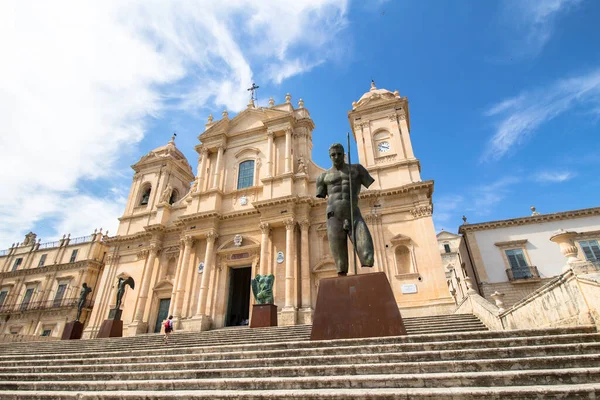 Catedral Noto Basílica Menor São Nicolau Myra Sicília — Fotografia de Stock