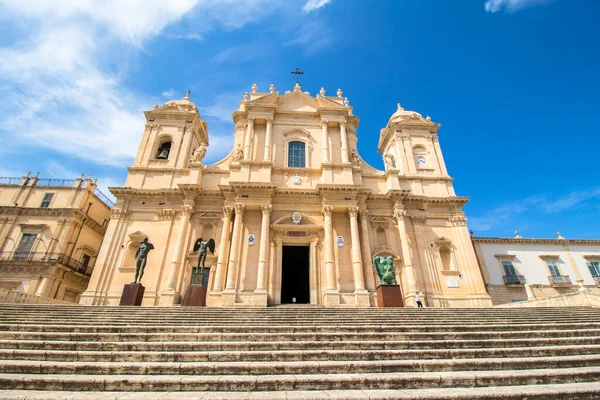 Noto Cathedral Minor Basilica Nicholas Myra Sicily — Stock Photo, Image