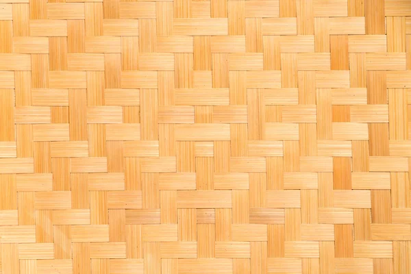 Brown Woven Bamboo Pattern Texture Background Thai Style Handicraft Natural — Stock Photo, Image