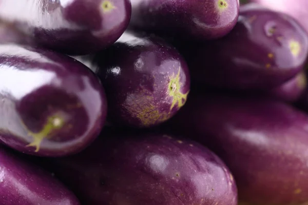 Крупним Планом Свіжий Органічний Фіолетовий Фон Текстури Баклажанів — стокове фото