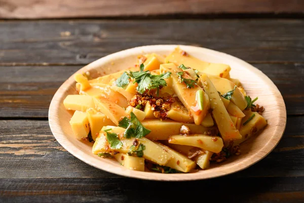 Salade Tofu Birman Frais Épicé Nourriture Tai Yai Dans Nord — Photo