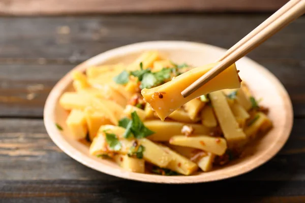 Würziger Frischer Burmesischer Tofu Salat Tai Yai Essen Nordthailand — Stockfoto