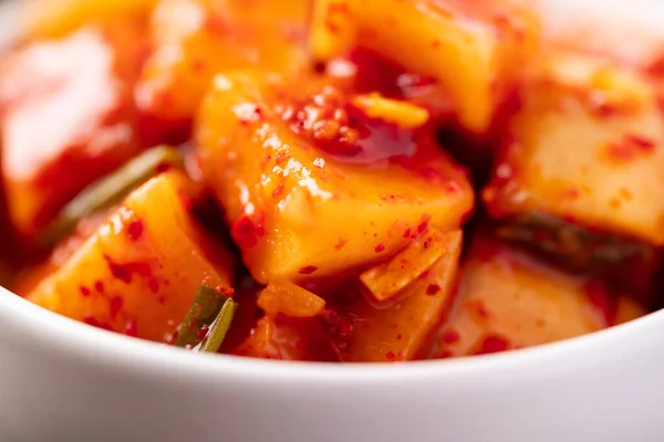 Kimchi radish, Korean homemade side dish food
