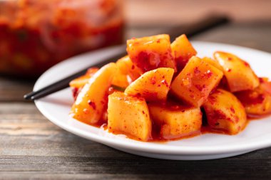 Kimchi turpu, Kore ev yapımı meze.