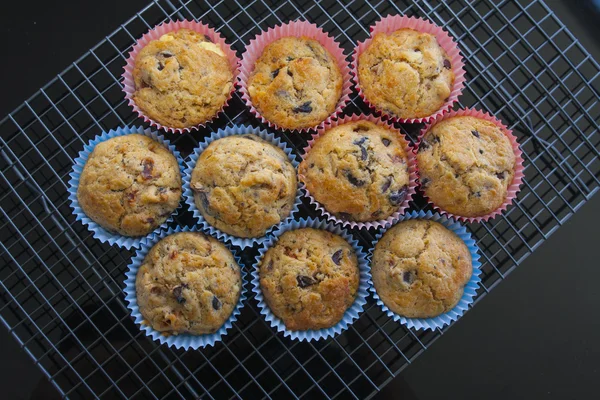 Baka vegetariska muffins Royaltyfria Stockbilder