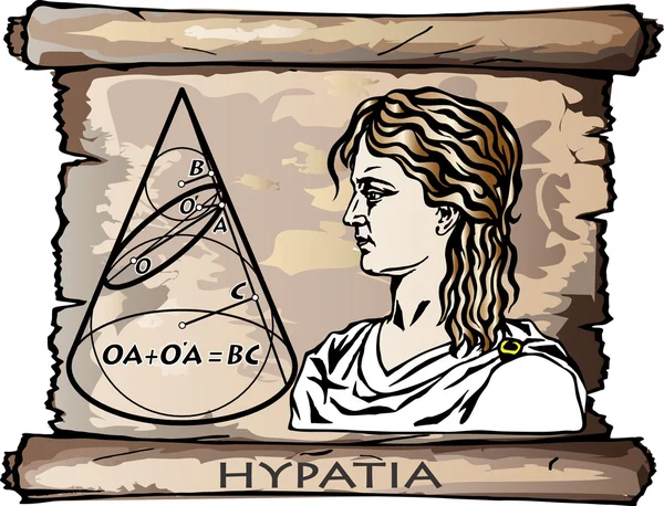 Hipatia — Vector de stock