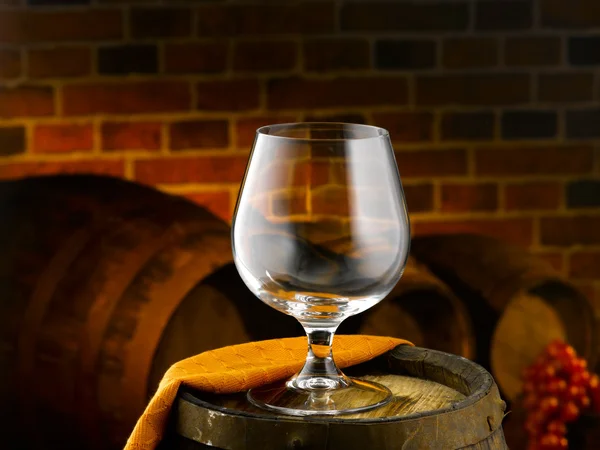 Glass of cognac — Stock Photo, Image