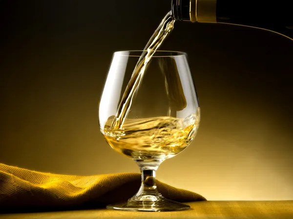 Glass of cognac — Stock Photo, Image