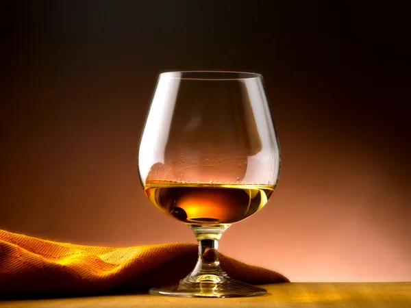 Glas Cognac — Stockfoto