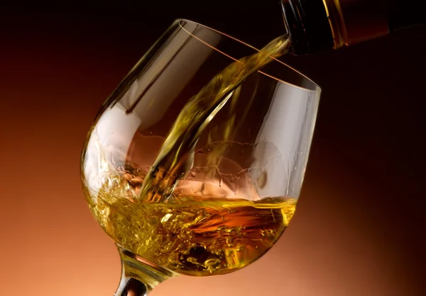 Glass of cognac — Stock Photo, Image