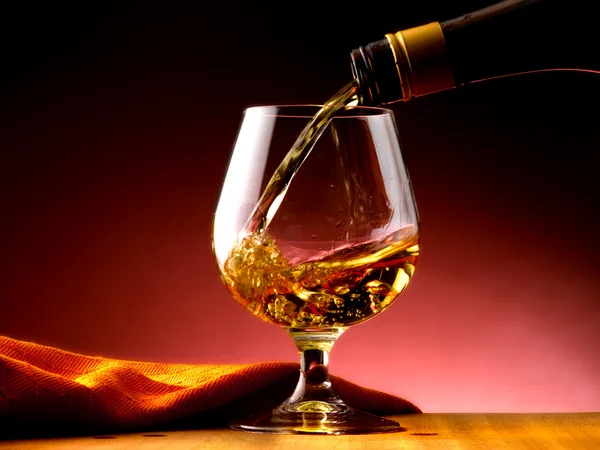 Glas cognac — Stockfoto