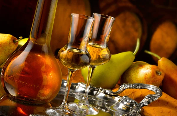 Glasses of grappa — Stock Photo, Image