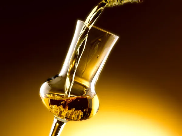 Glas met brandy — Stockfoto