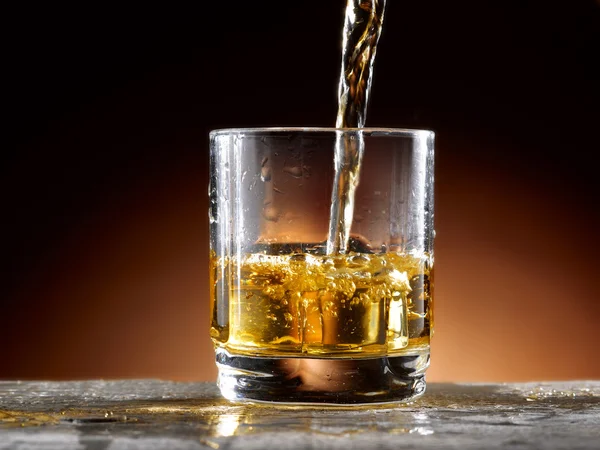 Whisky glas — Stockfoto