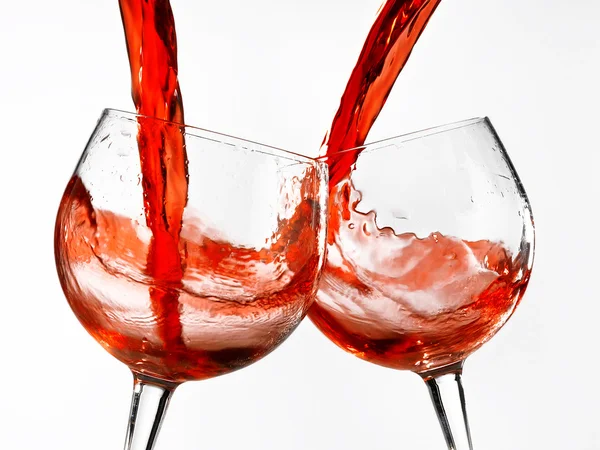 와인 다양 한 안경 — 스톡 사진