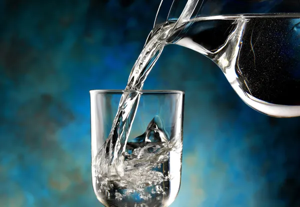 Glass of cold water — Stock Photo, Image