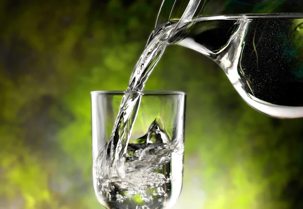 Glass of cold water — Stock Photo, Image