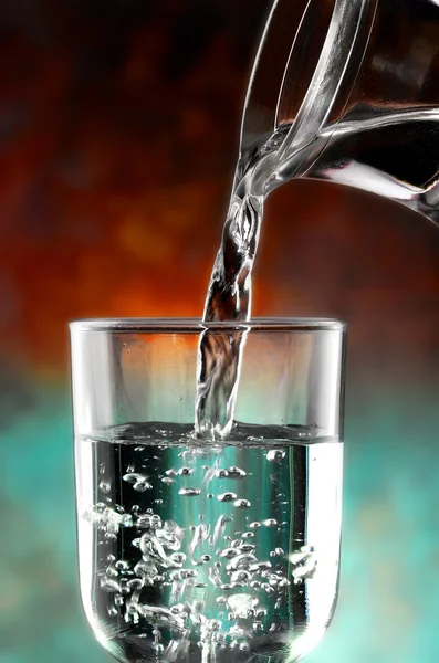 Bicchiere di acqua fredda — Foto Stock
