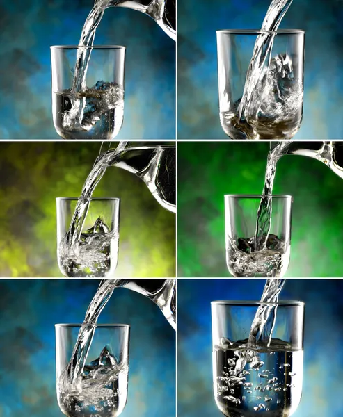 Glass of cold water — Stock Photo, Image