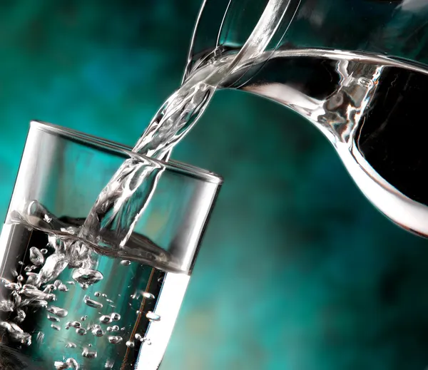 Glass of cold water — Stock Photo, Image