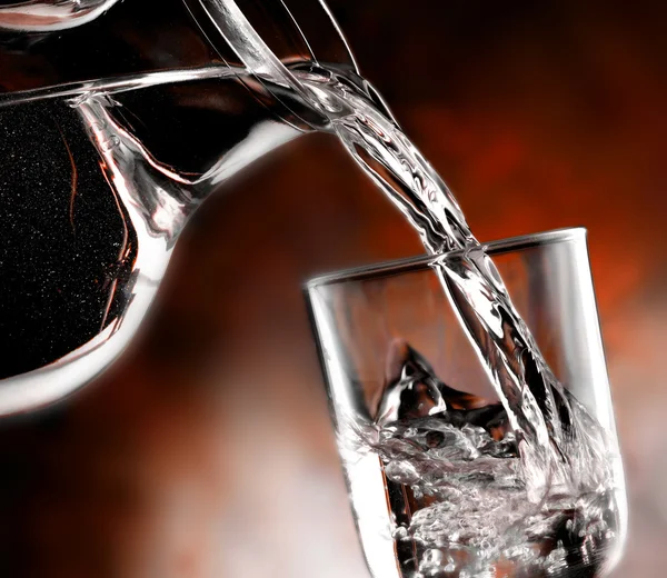 Glass of cold water — Stock Photo, Image