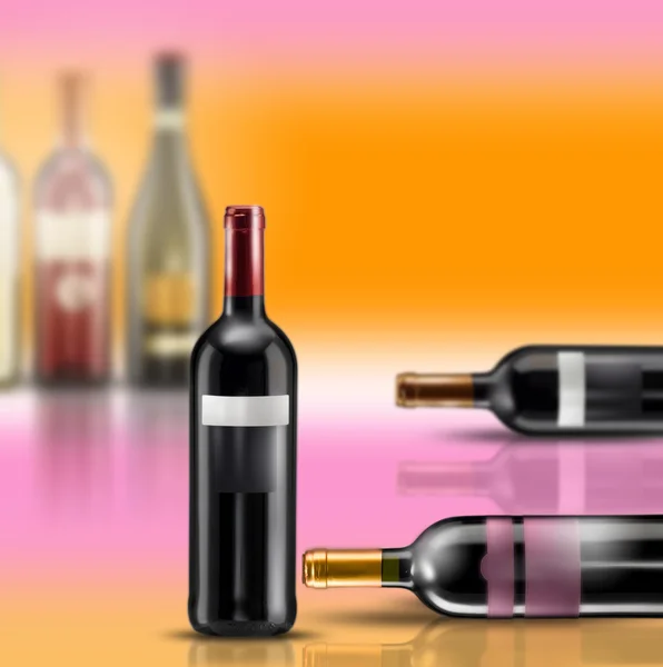 Wine bottles — Stock Photo, Image