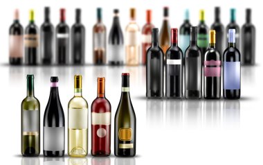 şarap şişeleri