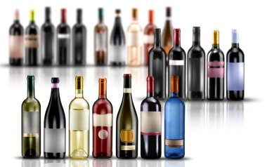şarap şişeleri