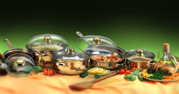 Cookware sets — Stock Photo, Image