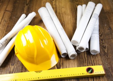 planları üzerinde yapı ve İnşaat malzemeleri