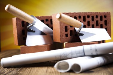 planları üzerinde yapı ve İnşaat malzemeleri