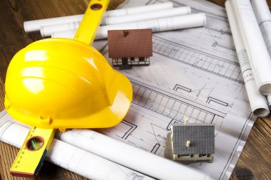 planları üzerinde yapı ve İnşaat malzemeleri