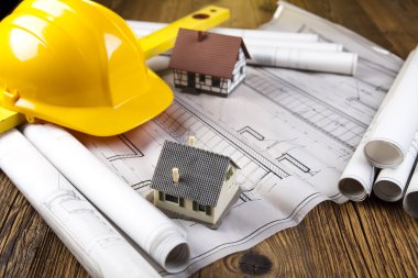planları üzerinde yapı ve İnşaat malzemeleri