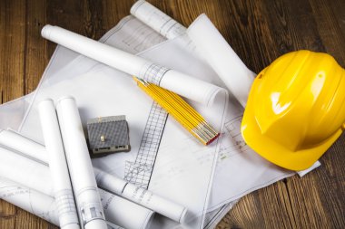planları üzerinde yapı ve İnşaat malzemeleri