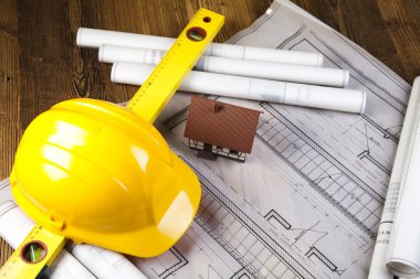 planları üzerinde yapı ve İnşaat malzemeleri