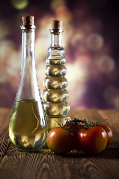 Bottles of olive oil — Stock Photo, Image