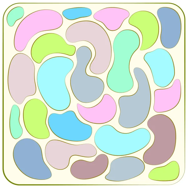 Панель Цветных Абстрактных Фигур — стоковый вектор