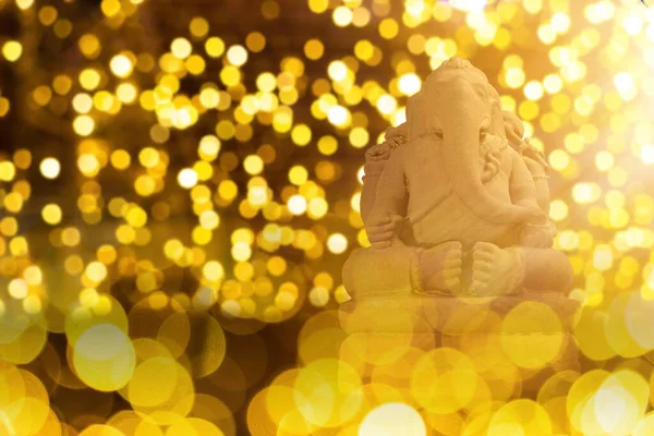 Foco Seletivo Estátua Lorde Ganesha Festival Ganesha Religião Hindu Celebração — Fotografia de Stock